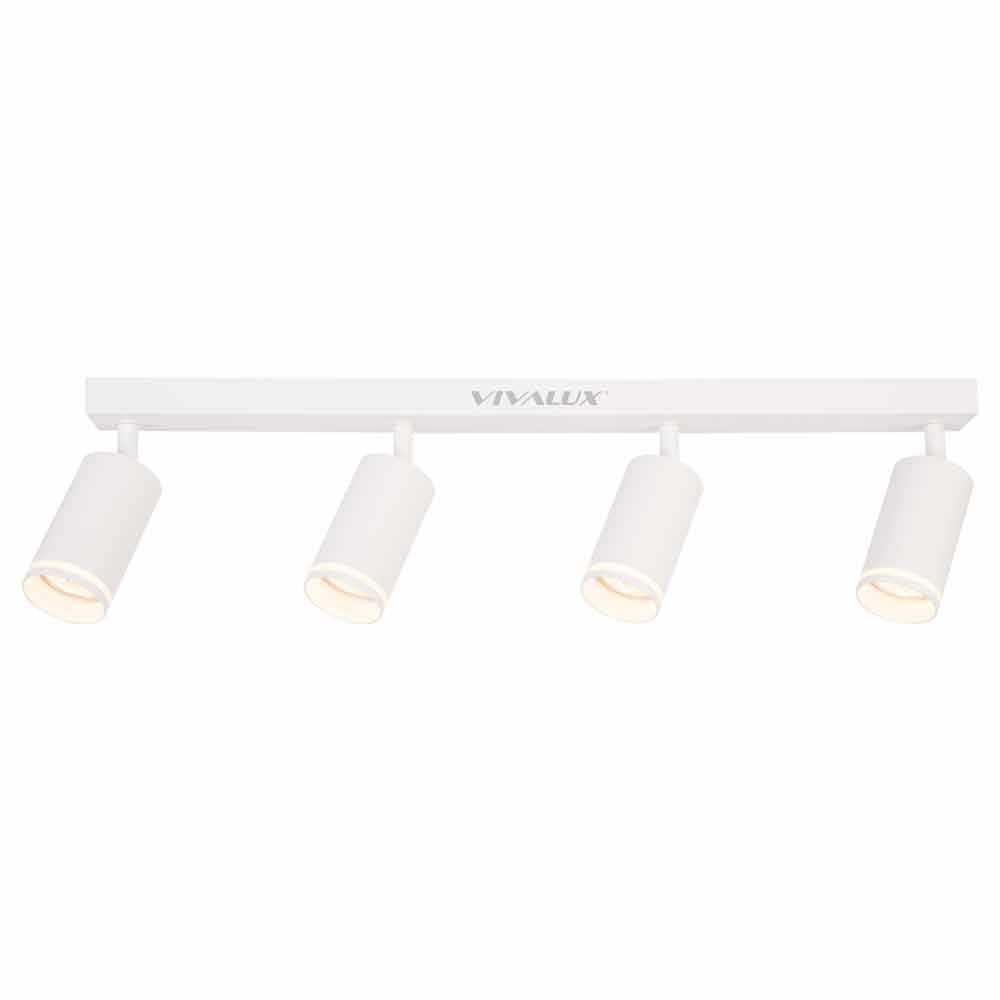 Линеен спот за таван Vivalux SP734-4L WH KING GU10 4x35W бял