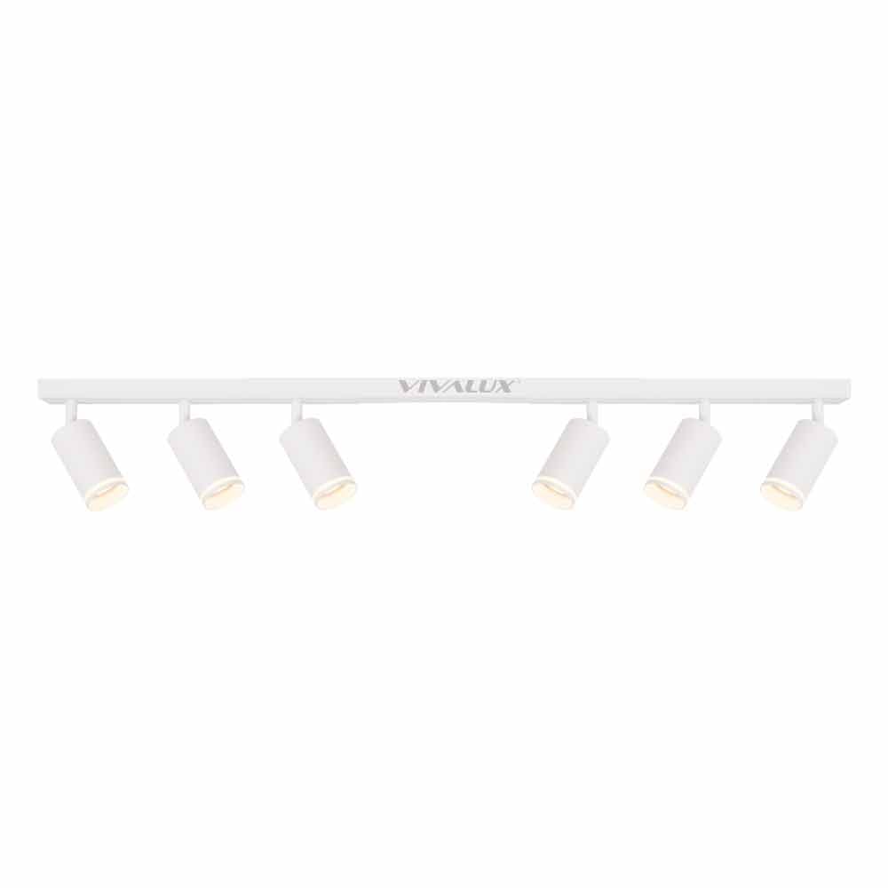 Линеен спот за таван Vivalux SP736-6L WH KING GU10 6x35W бял