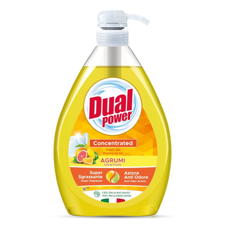 Препарат за съдове Dualpower Gel Agrumi концентрат 1л