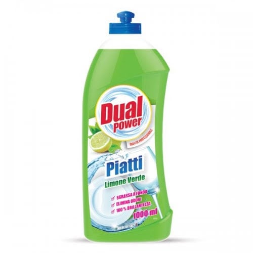 Препарат за съдове Dualpower Limone Verde 1л