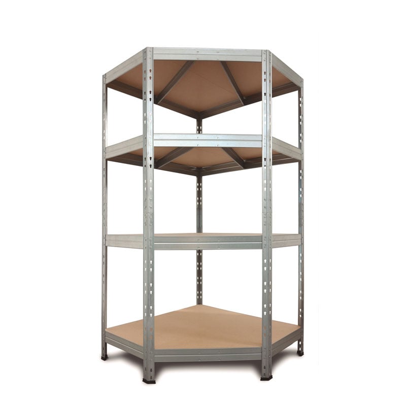 Метален ъглов стелаж AR Shelving Rivet 250 180x90x90x45см / до 250кг на рафт
