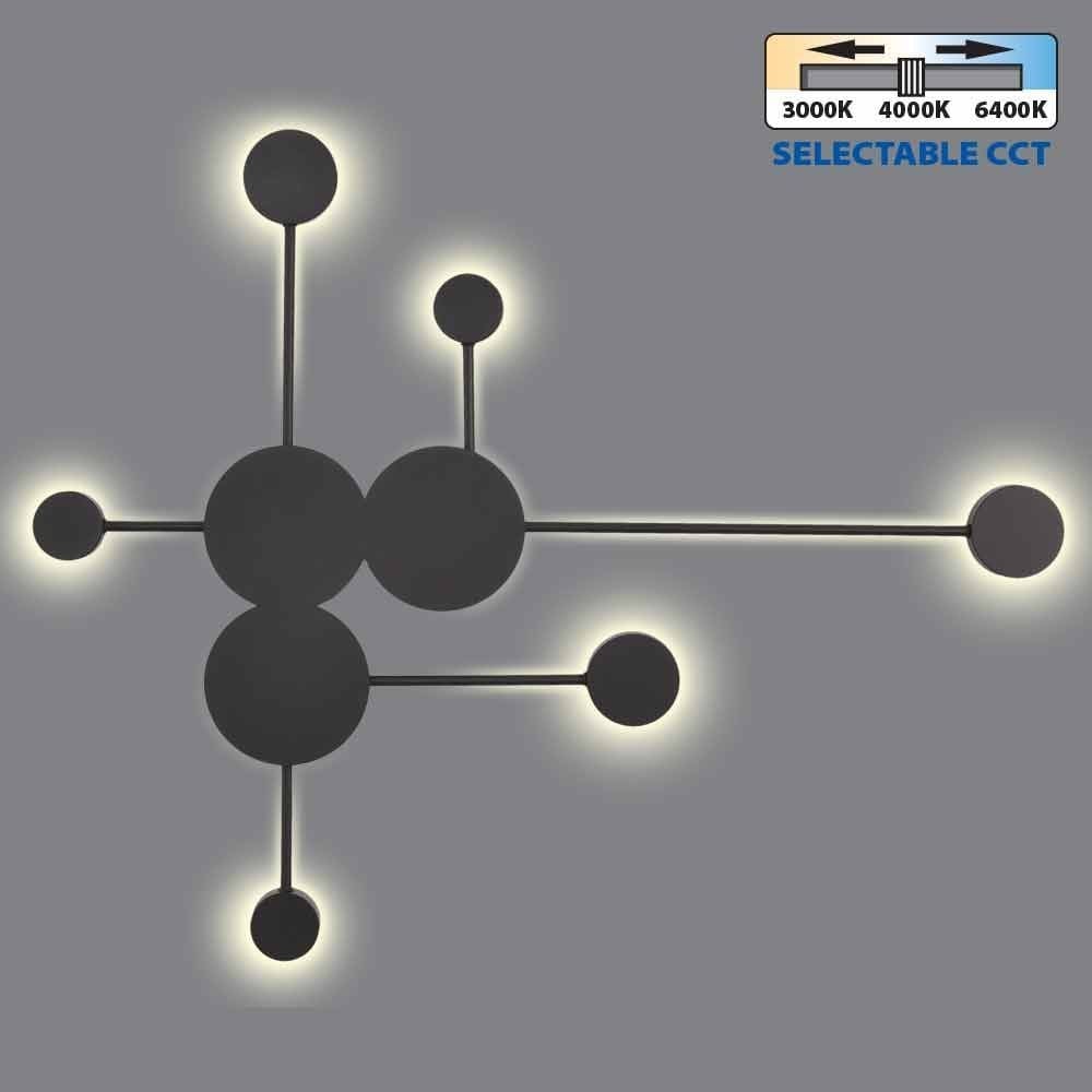 LED осветително тяло Vivalux Gemini BK CCT-switch 22W 3000K-4000K-6400K