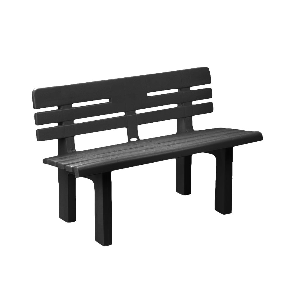 Градинска PVC пейка Genziana Bianca GEN042AN 110x52x71см антрацит