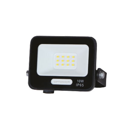 LED прожектор Optonica черен 10W 4000K IP65