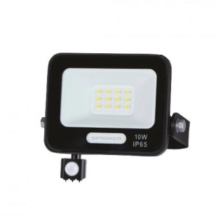 LED прожектор със сензор Optonica 10W 6000K IP65