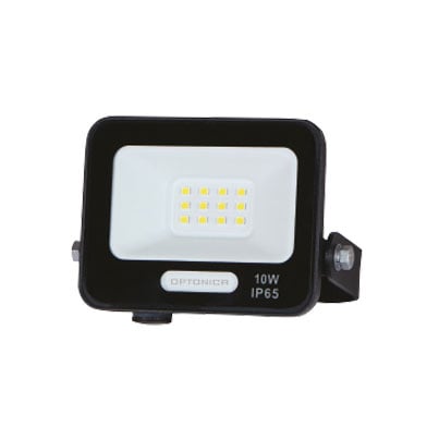 LED прожектор Optonica черен 10W 6000K IP65