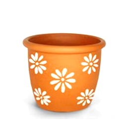 Саксия My Garden Terracotta/White 22x21см