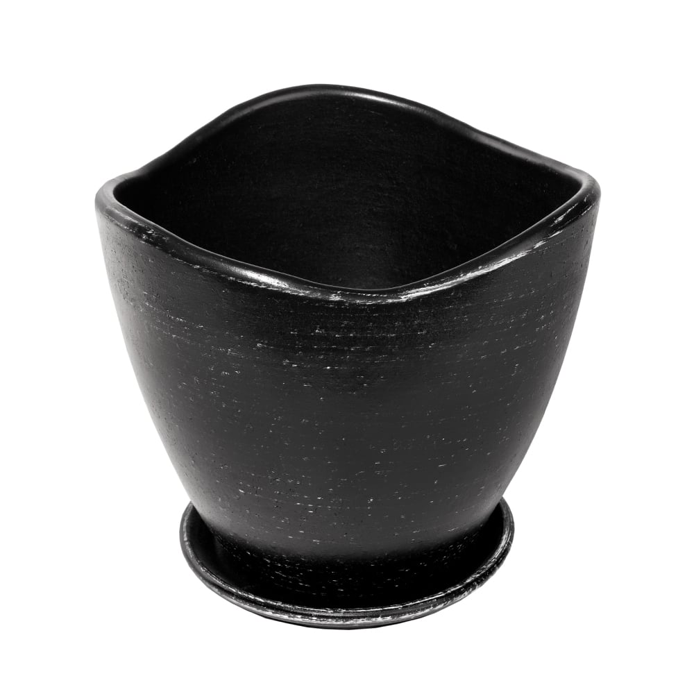 Саксия Frosty Sсhiny Black ø34x30см черна