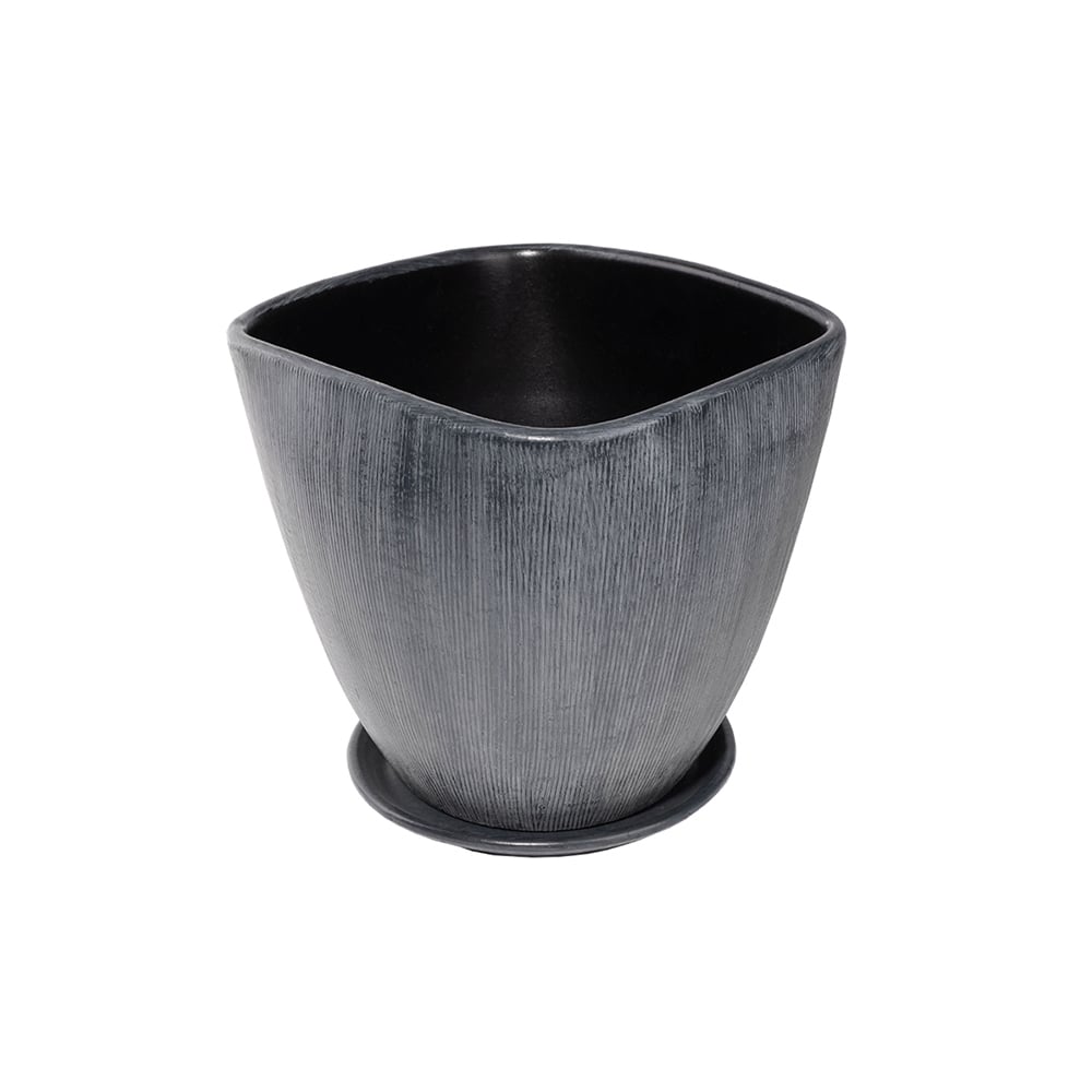 Саксия Black 23xH21см черна