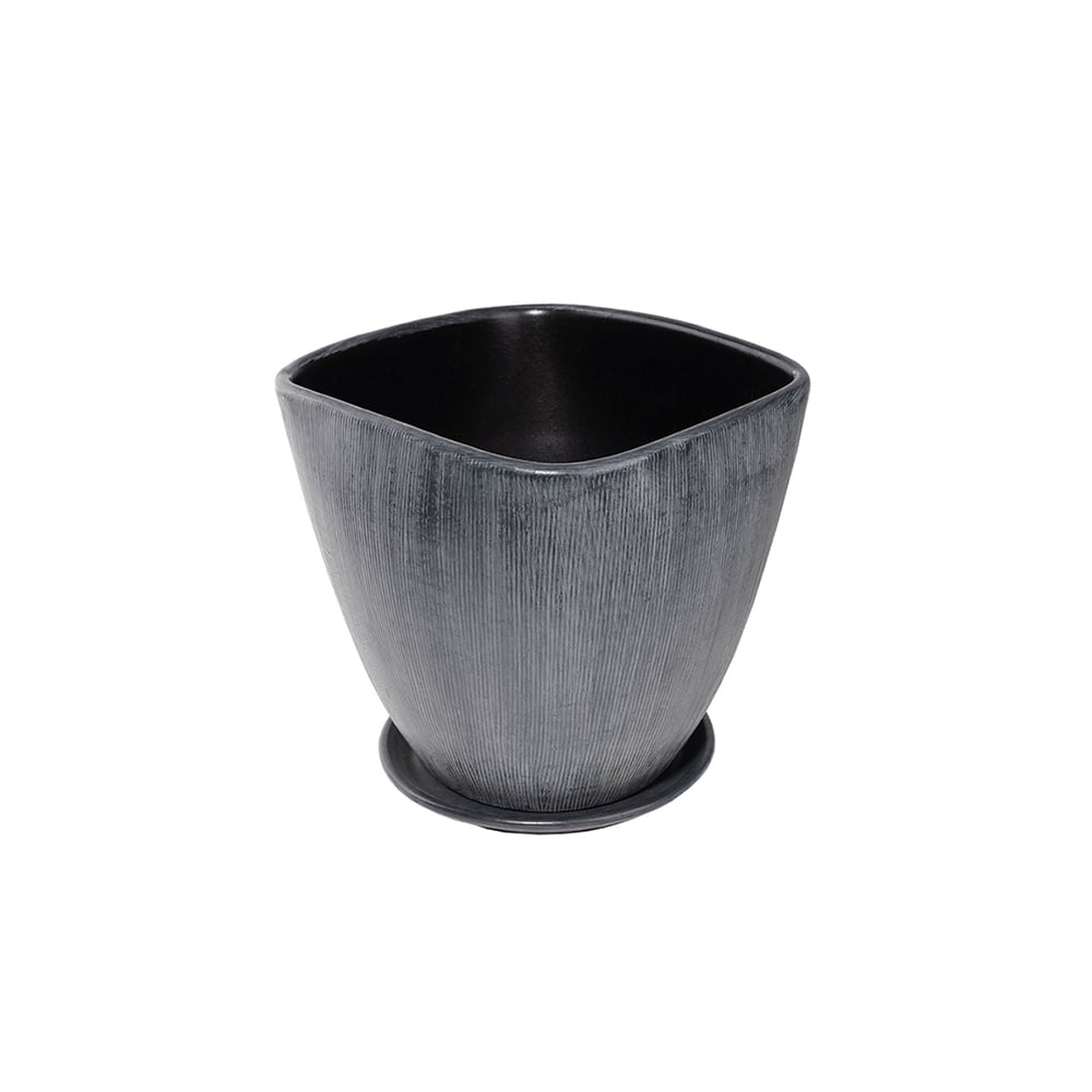 Саксия Black 18xH16см черна