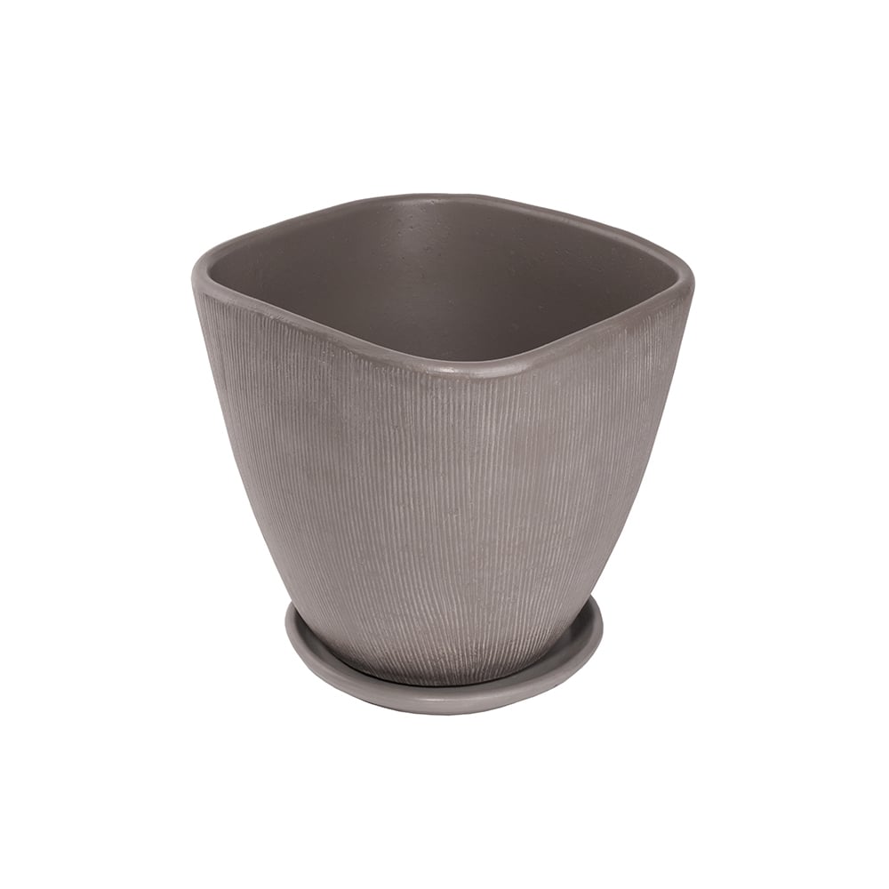 Саксия Cloudy Grey 23xH21см сива