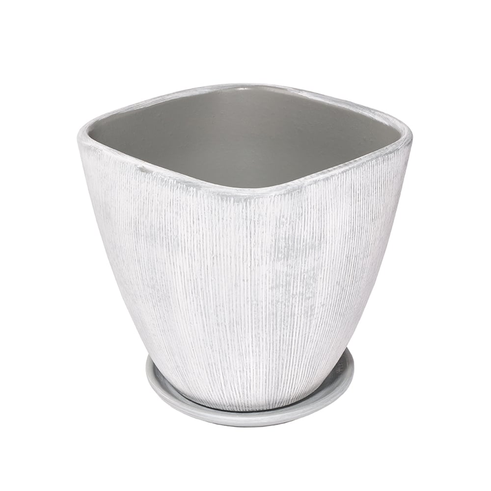 Саксия Pop Grey  36xH31см светлосива