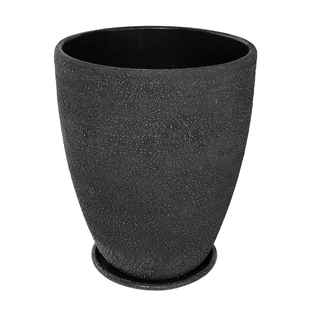 Саксия Antique Black ø39x50см черна 
