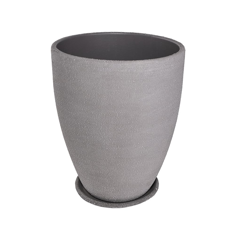 Саксия Antique Grey ø32x39см сива