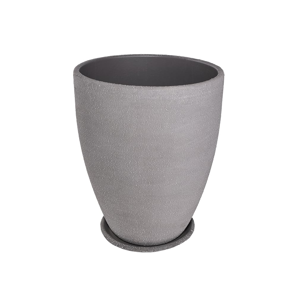 Саксия Antique Grey ø20x25см сива