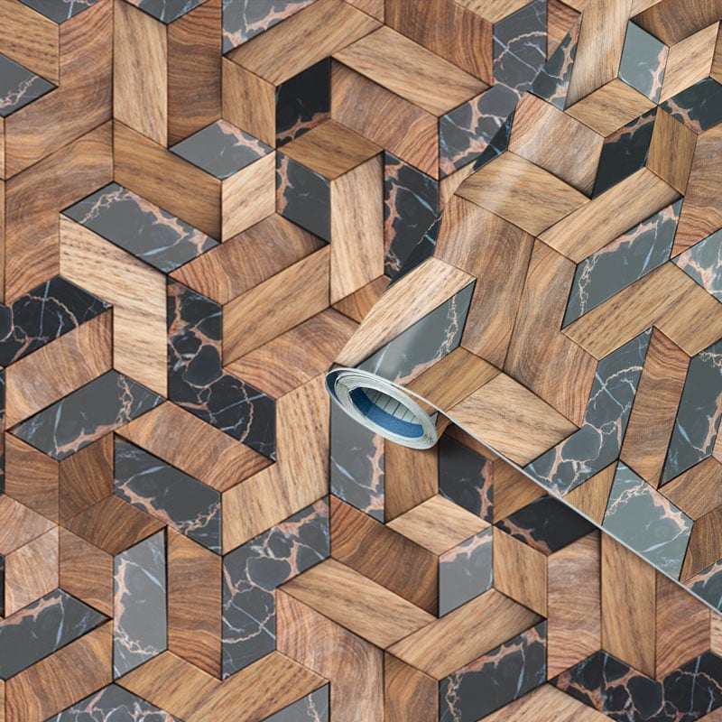Самозалепващо фолио Venilia Wooden Mosaic 45см