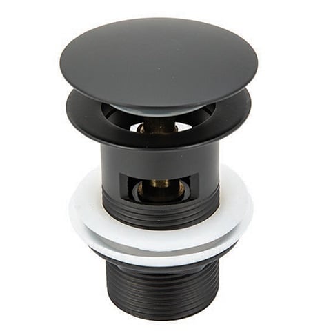 Месингово витло за умивалник Click-Clack Arte Black Big push 1 1/4"