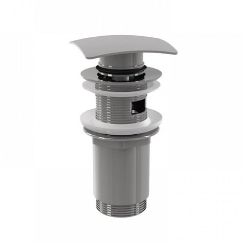 Месингово витло за умивалник Click-Clack Quadro Chrome Big Push 1 1/4"