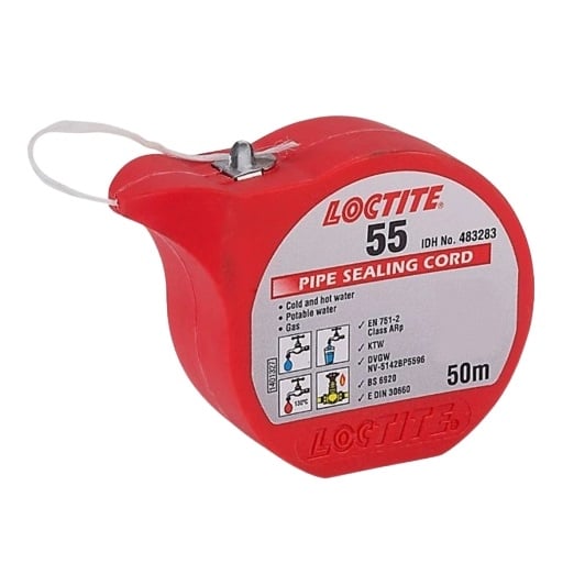 Конец за уплътняване на резби Loctite 55 / 50 м