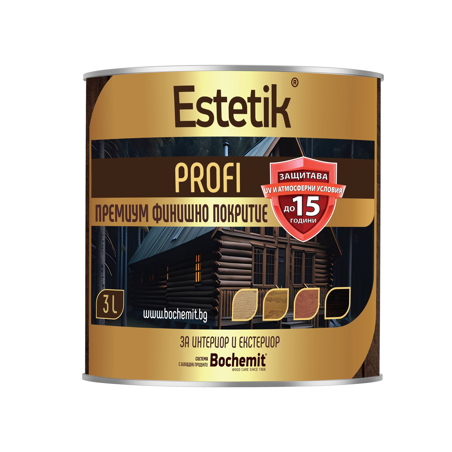 Импрегнатор на маслена основа Бохемит Estetik Profi 15 Палисандър 3л