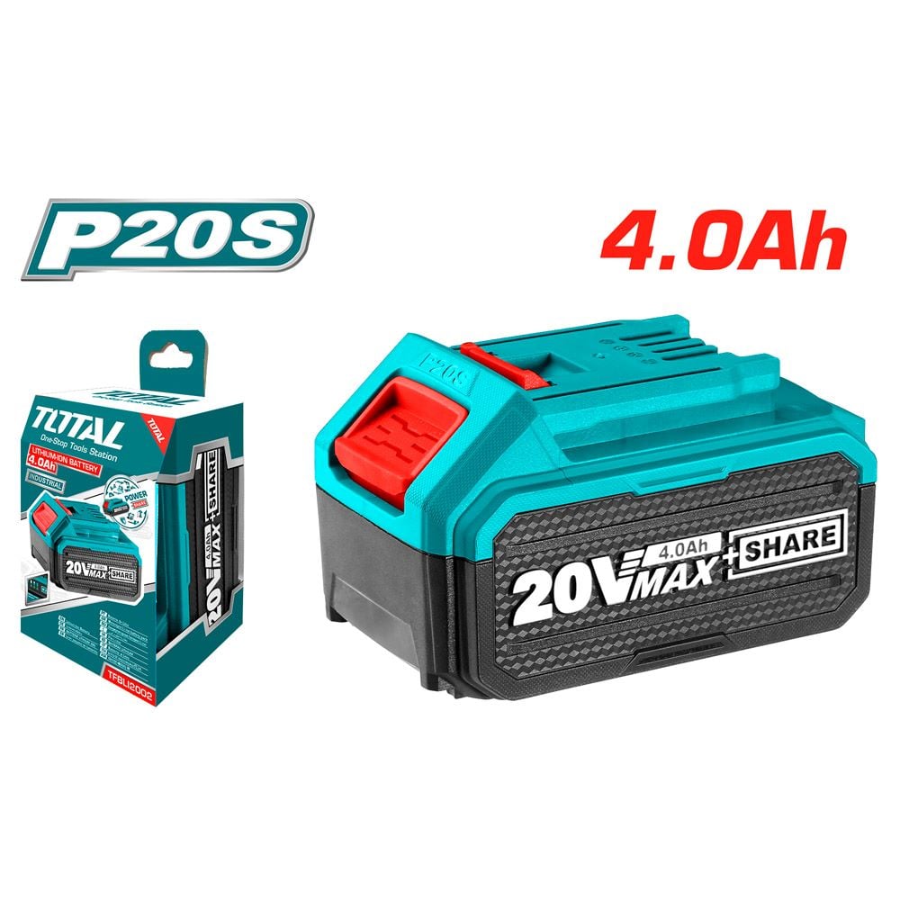 Акумулаторна батерия Total Ind Li-Ion 20V 4.0Ah
