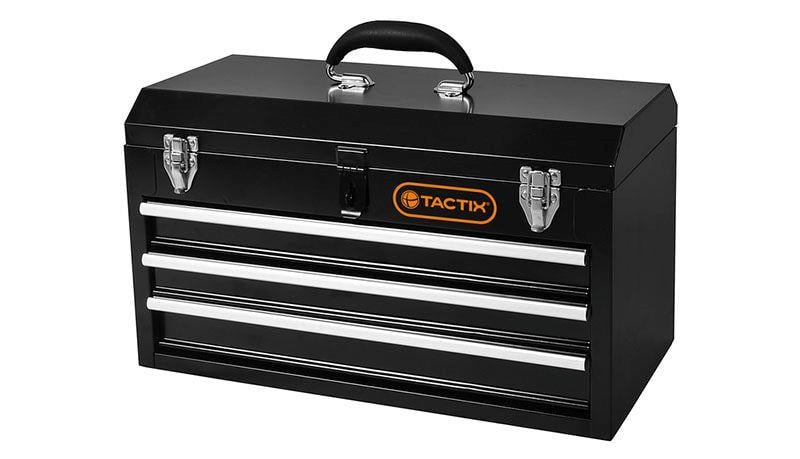 Куфар за инструменти с 3 чекмеджета Tactix 520x230x310мм