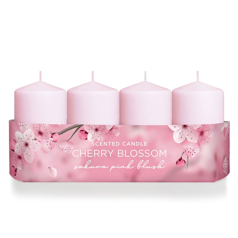 Ароматни свещи Cherry Blossom 40x70мм 4 броя
