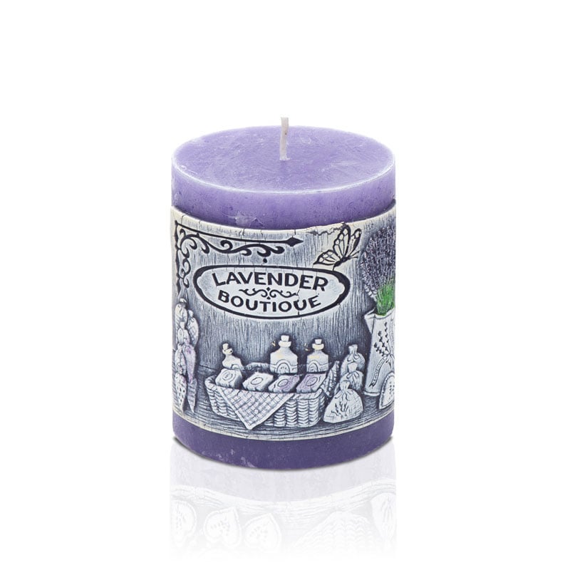 Ароматна свещ Lavender boutique 70x100мм