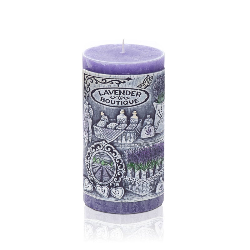 Ароматна свещ Lavender boutique 70x140мм
