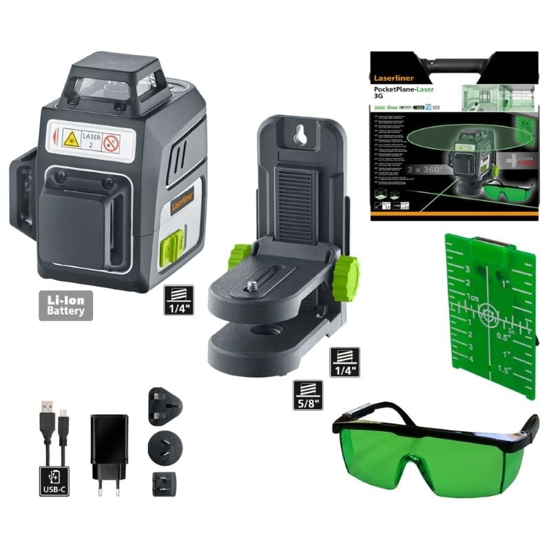Линеен лазер Laserliner PocketPlane-Laser 3G 0,3мм/м