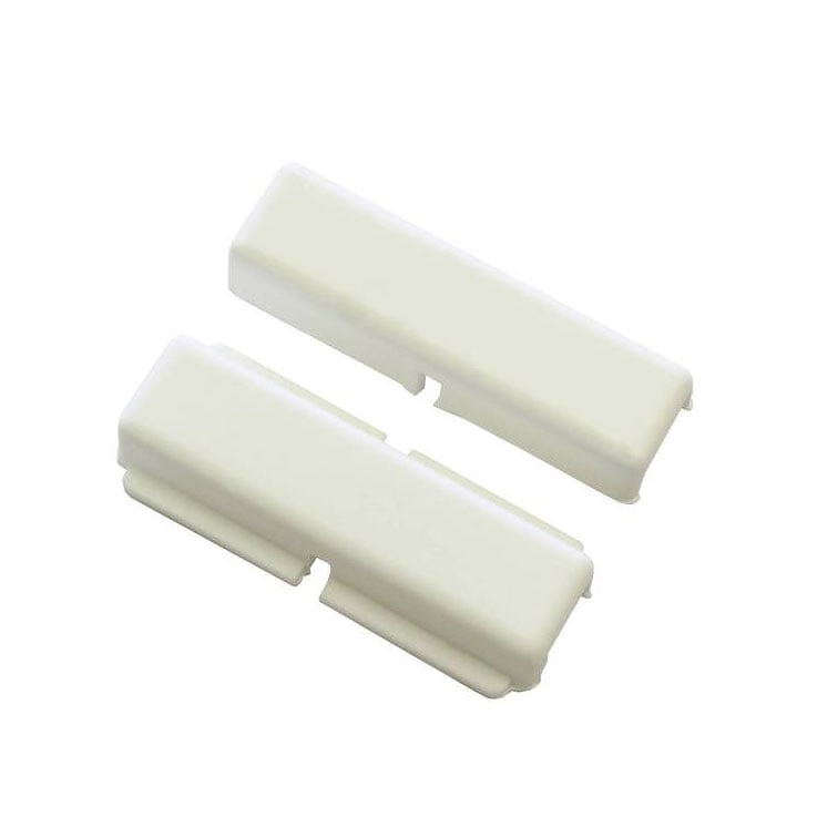 Свръзка за PVC шина с бленда бял