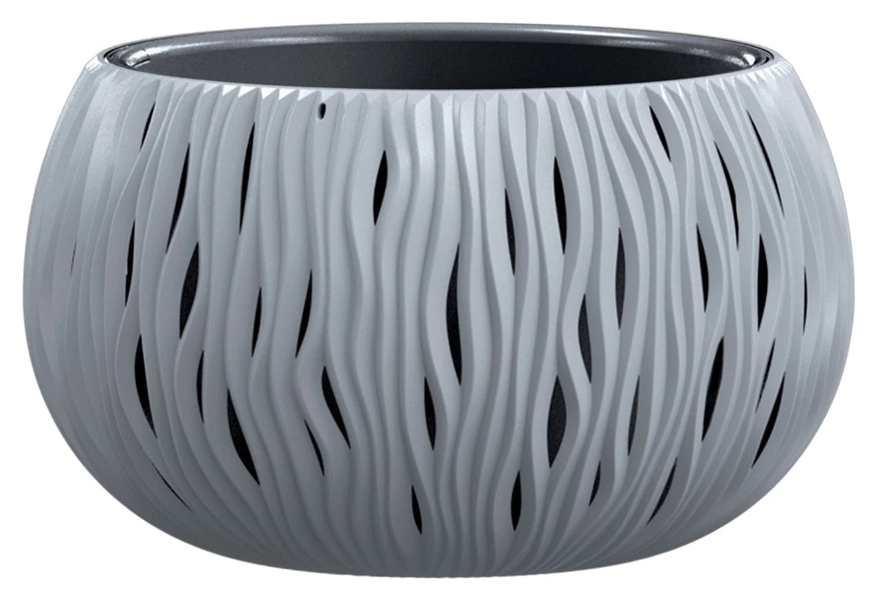 Саксия Sandy Bowl 405U 37х37х22см сива