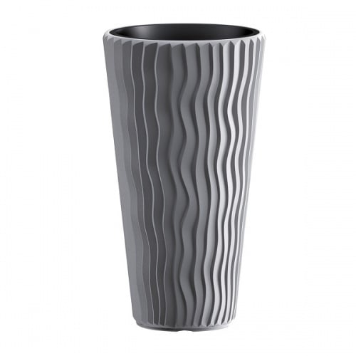 Саксия Sandy Slim 405U 39х39х70.8см сива