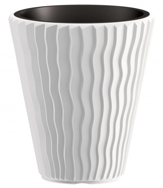 Саксия Sandy S449 / 39х39х43.6 см бяла