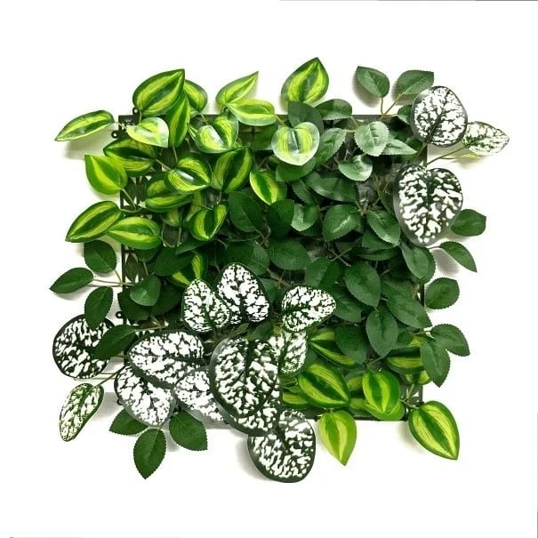Пано изкуствена зелена декорация My Garden Wandering Jew Mix CCGA338 / 33х33см