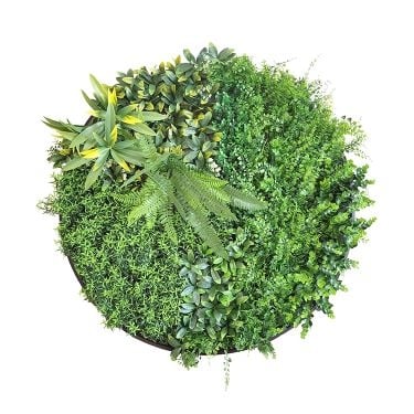 Пано изкуствена зелена декорация My Garden Beauty Secret Frame CCGA110V028 / ø80см