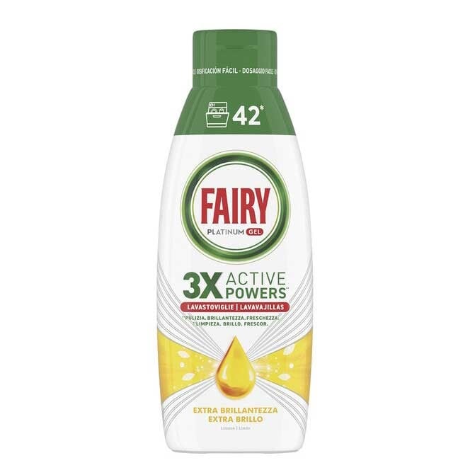 Препарат гел за съдомиялна&nbsp;Fairy Gel Lemon 840мл / 42 цикъла