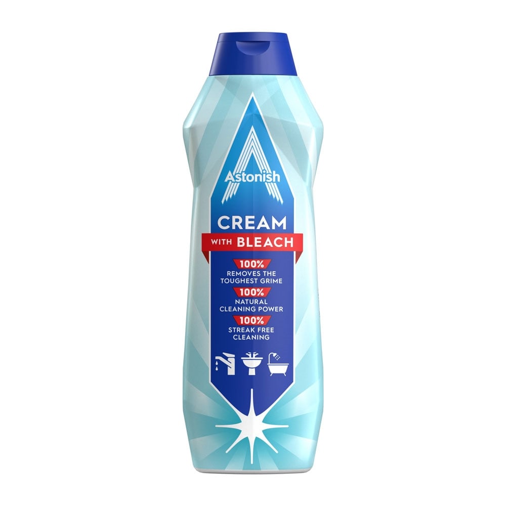 Почистващ крем с белина Astonish Cream Cleaner 500мл