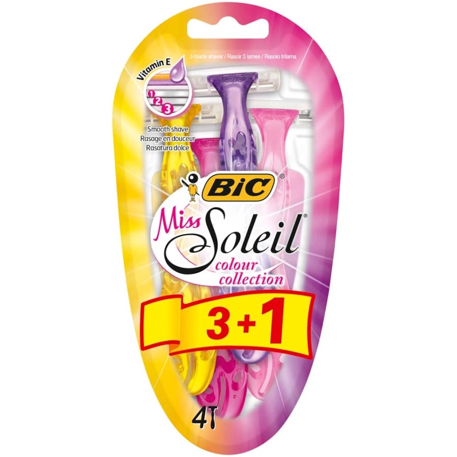 Комплект самобръсначки BIC Soleil Color 3+1 броя