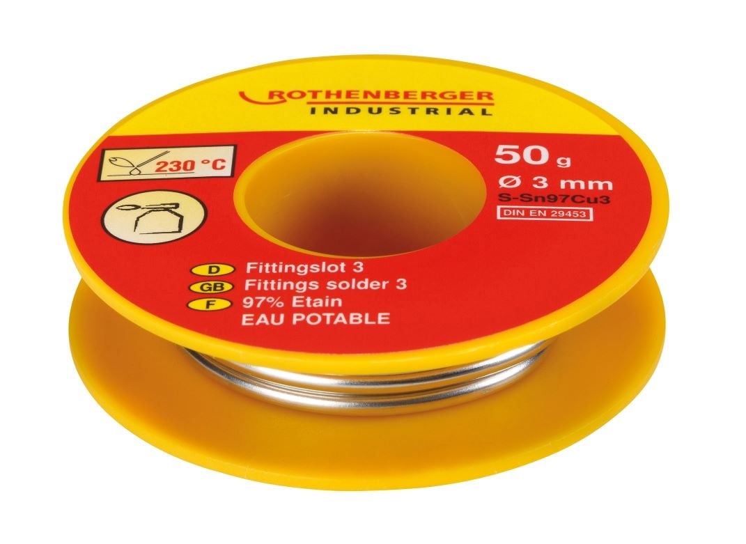 Фитингов припой Rothenberger S3 L-SN CU DIN 1707 / 3 мм