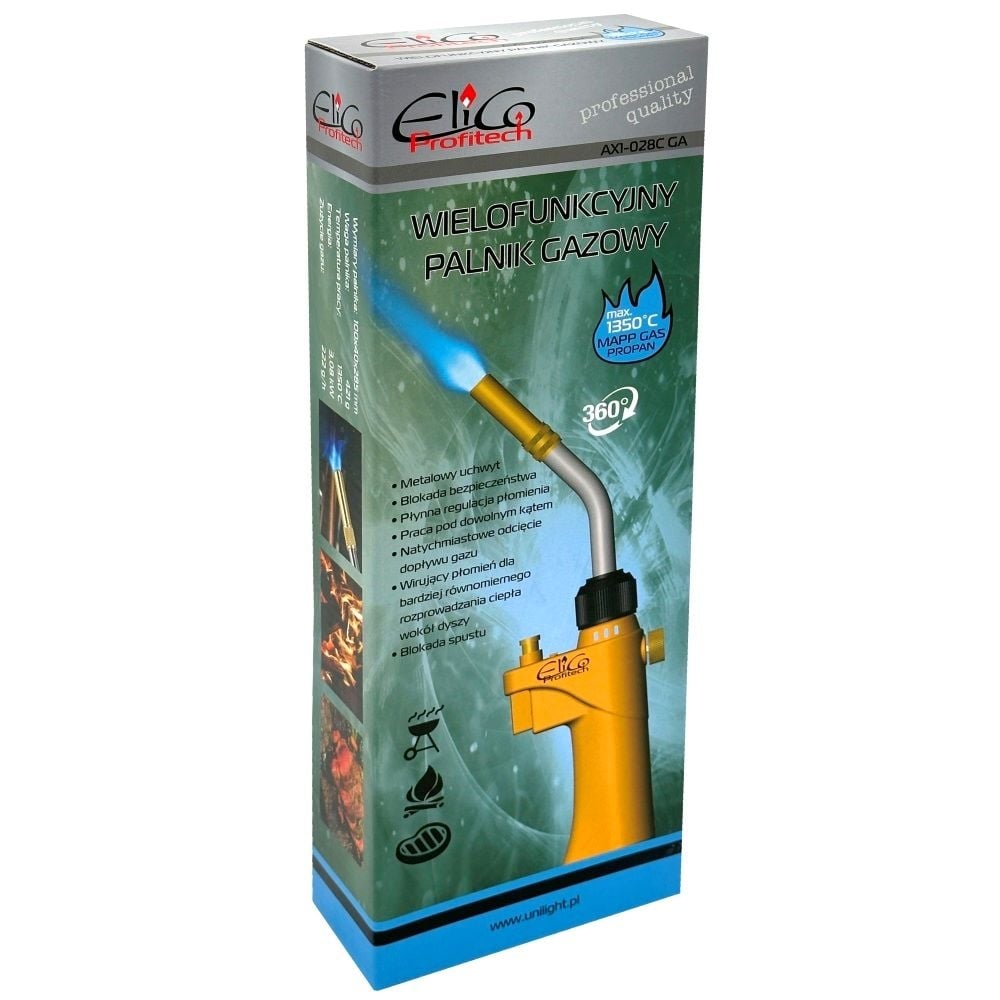Професионална газова горелка Elico ProfiTech AX1-028C GA MAPP
