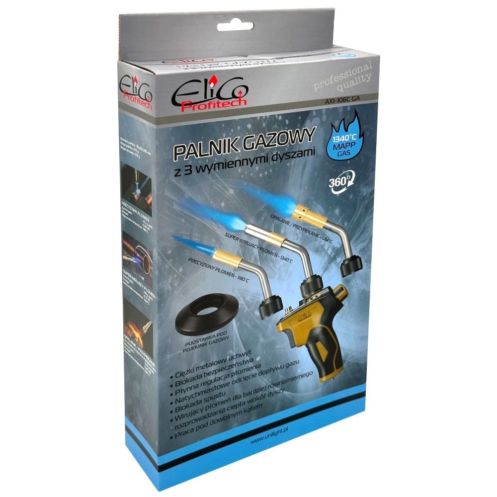 Професионална газова горелка Elico ProfiTech AX1-106C GA MAPP