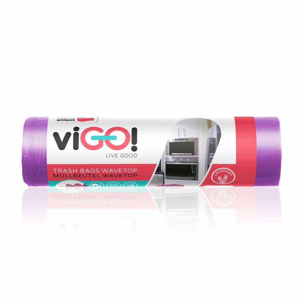 Ароматизирана торба за смет с връзки Vigo Standard Lavender 35л 26 боря