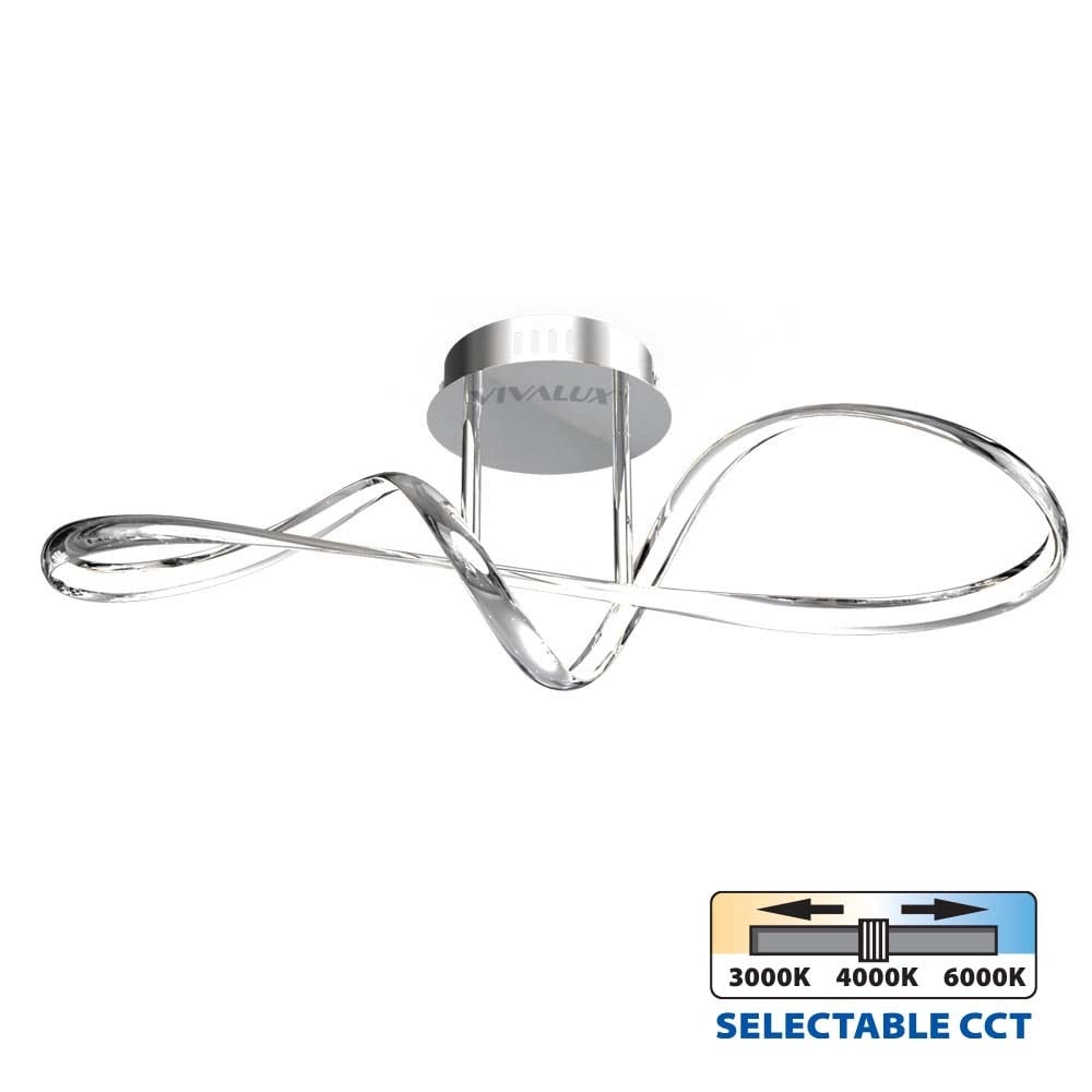 Осветително тяло Vivalux Eternity LED CH CCT 36W 3000K-4000K-6000K