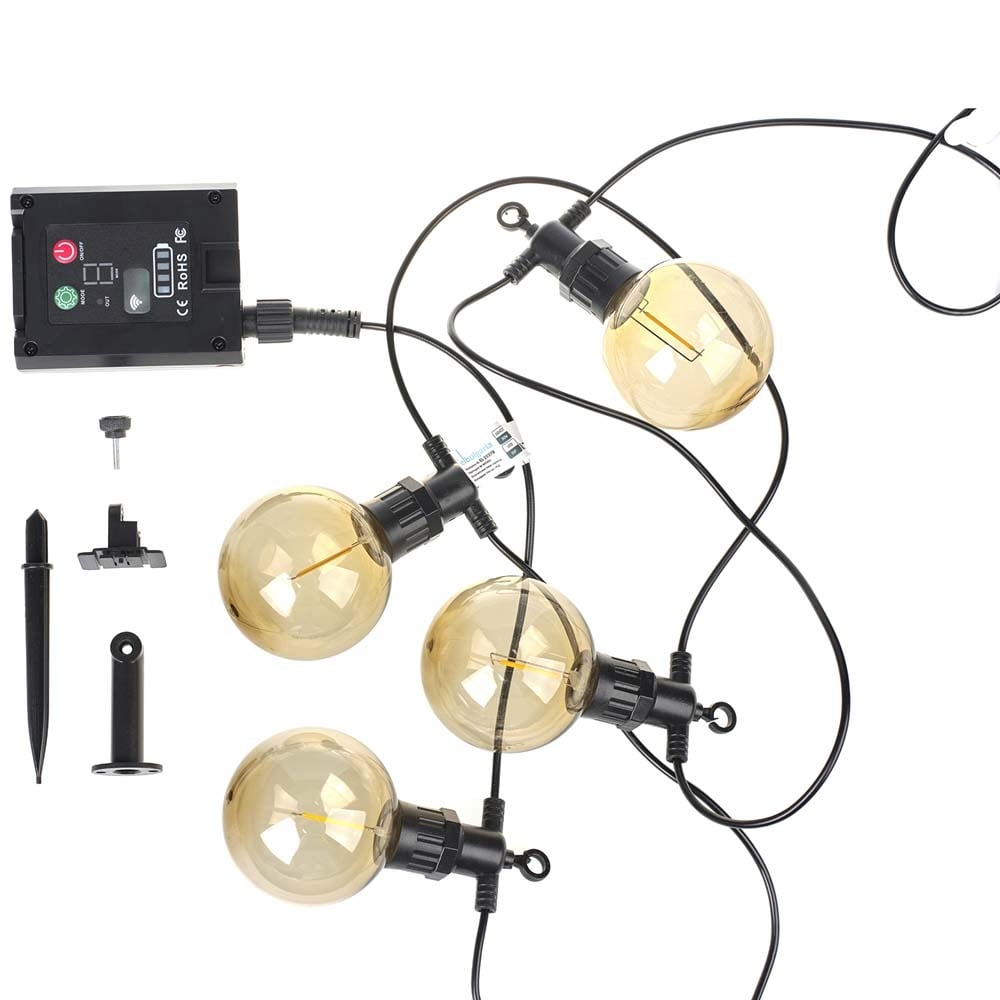 Соларен LED светещ гирлянд с 10 лампички EL 2937B IP65