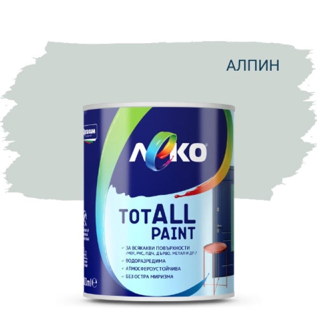 Водоразредима боя Леко TotALL Paint алпин 600мл