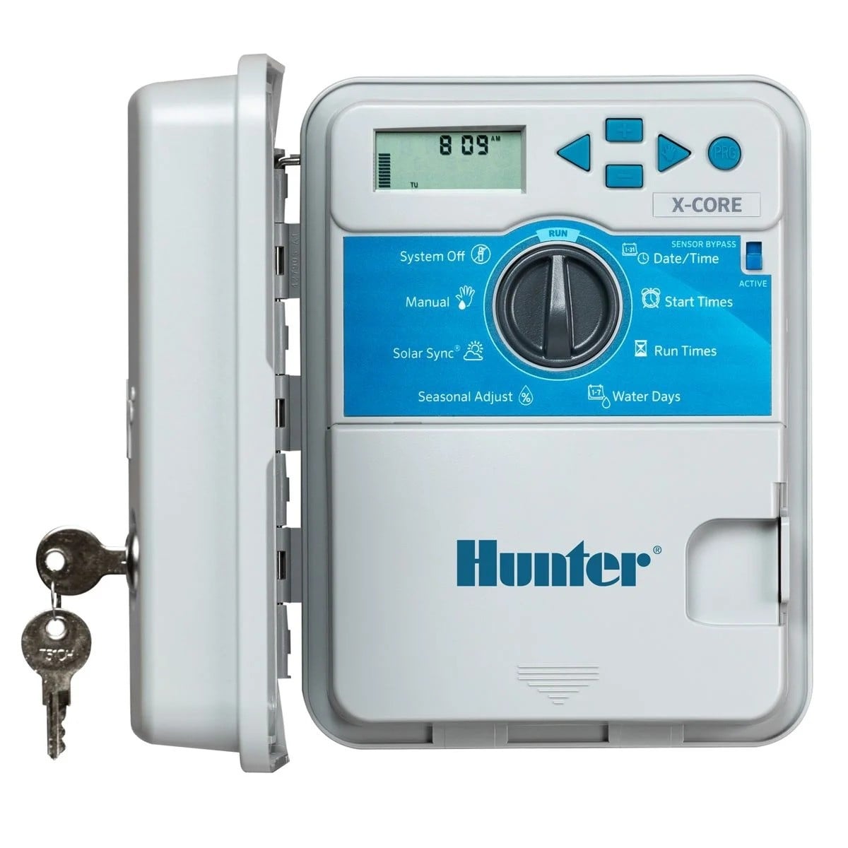 Програматор за външен монтаж Hunter X-Core 401E 24V / 4 станции+траф 