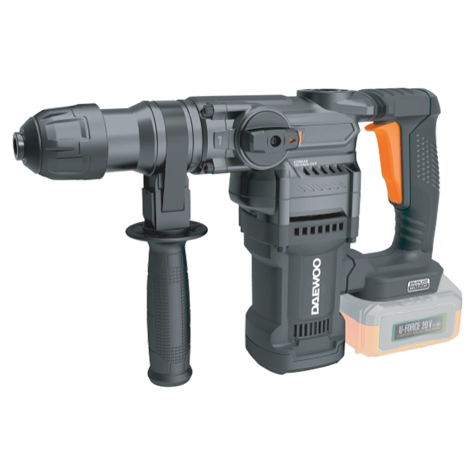 Акумулаторен безчетков перфоратор Daewoo Dalrhbl20-45 Uni-Bat 20V без батерия и зарядно