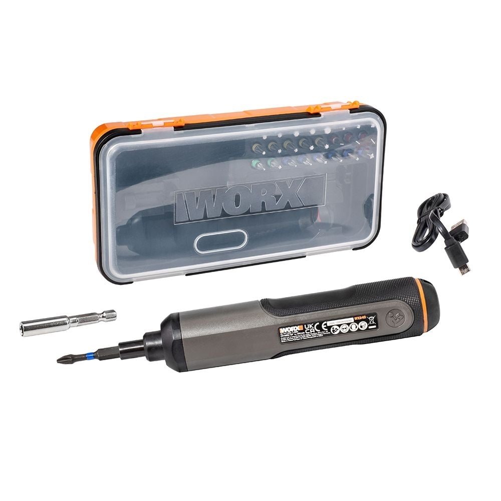Aкумулаторна отвертка Worx WX240 / 4V 1,5Ah + аксесоари