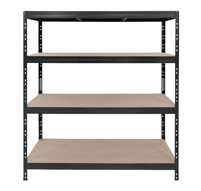 Метален стелаж с 4 рафта AR Shelving Rivet 300 антрацит 180x160x60см до 250кг